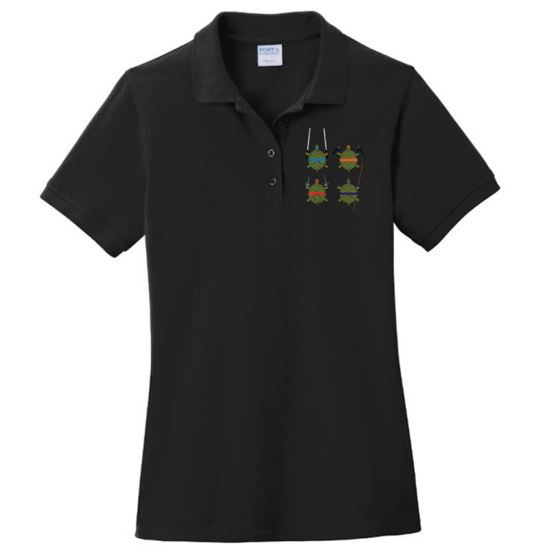 Undefined Age Martial Artist Tortoises 1 Ladies Polo Shirt by jesusvega | Artistshot