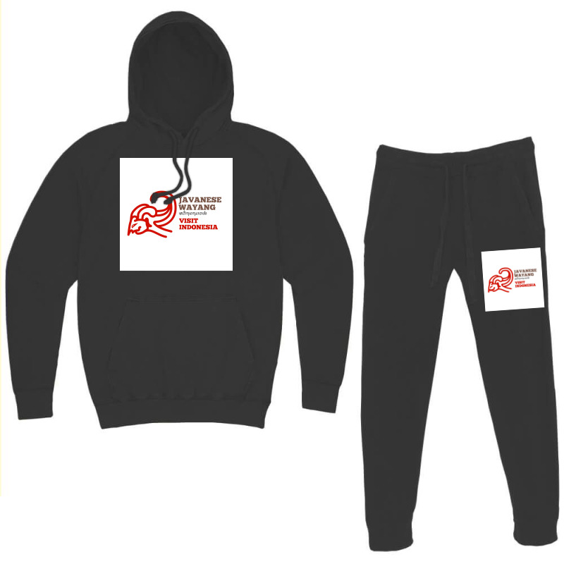 Javanese Wayang Visit Indonesia Poster Hoodie & Jogger Set | Artistshot