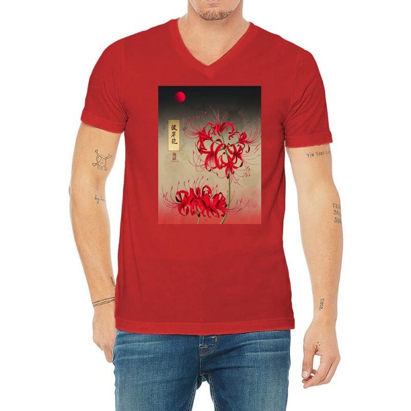 Higanbana Red Spider Lilies Lywdp V-neck Tee | Artistshot