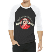 All I Want For Christmas Is Woooo! (with Shades!) 3/4 Sleeve Shirt | Artistshot