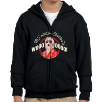 All I Want For Christmas Is Woooo! (with Shades!) Youth Zipper Hoodie | Artistshot