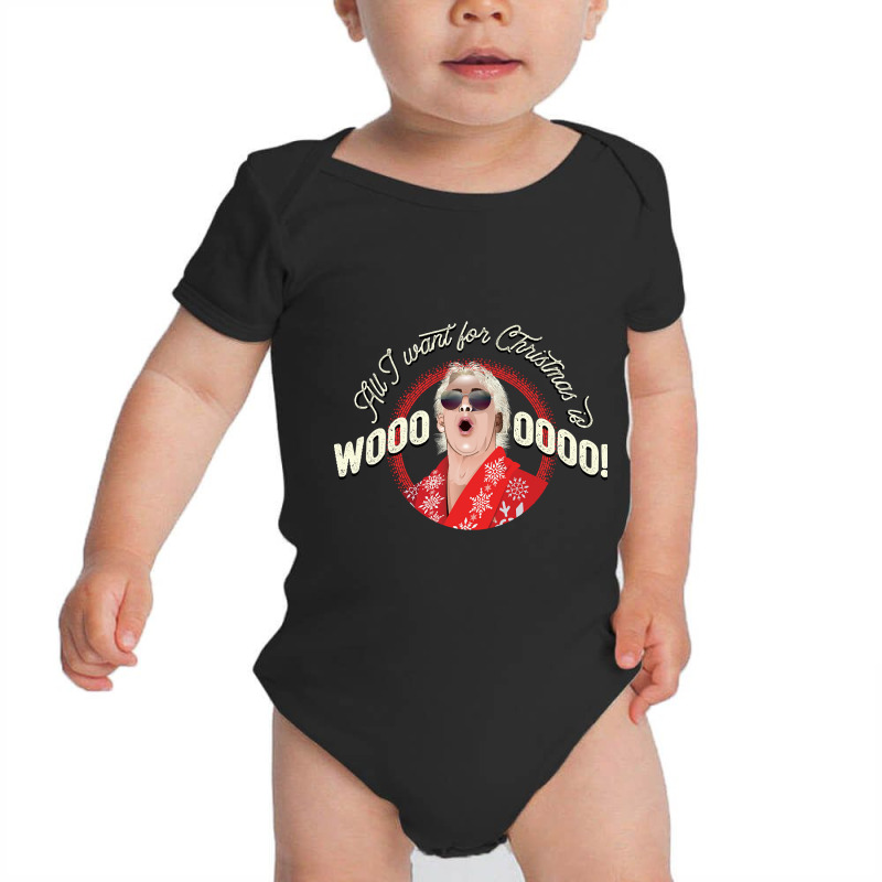 All I Want For Christmas Is Woooo! (with Shades!) Baby Bodysuit | Artistshot