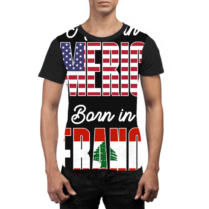 Made In America Born In Lebanon Proud Latvian American Graphic T-shirt by gaugebayou45 | Artistshot