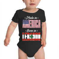 Made In America Born In Lebanon Proud Latvian American Baby Bodysuit | Artistshot