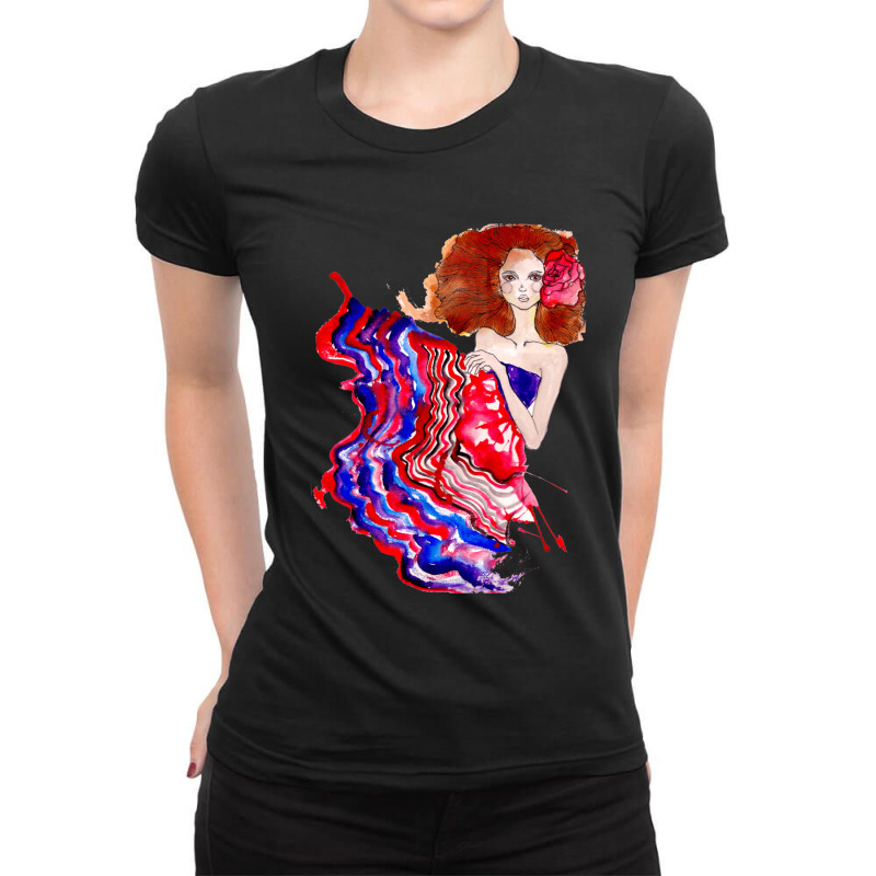 Blown Away 1 Ladies Fitted T-Shirt by CrystalWanda | Artistshot