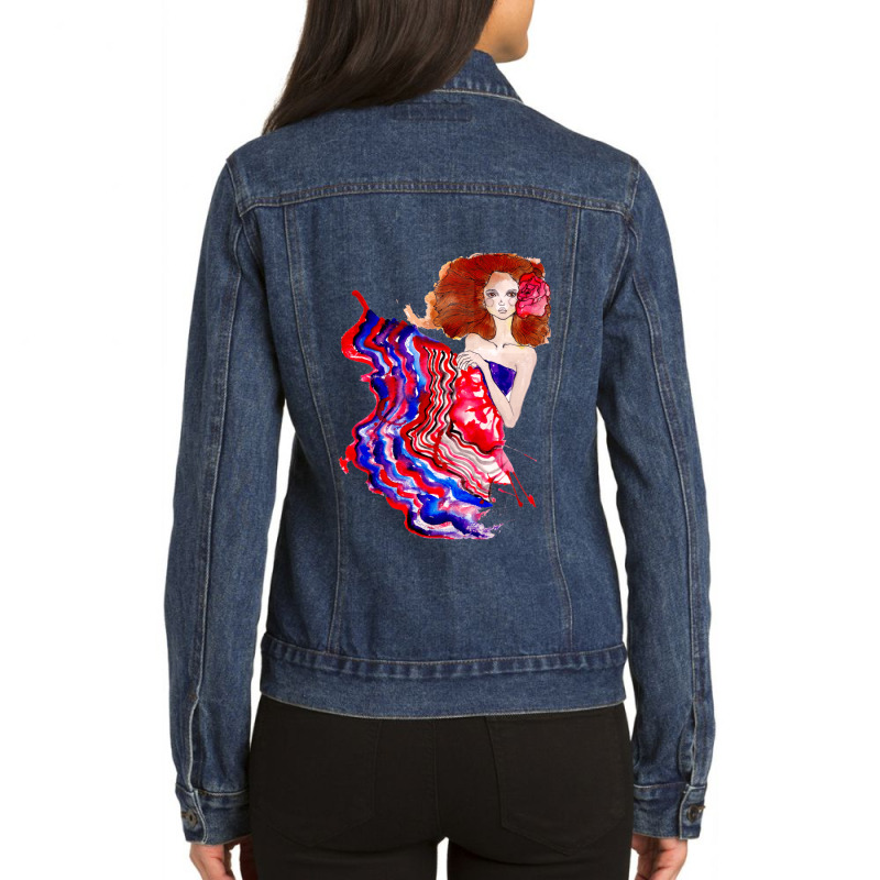 Blown Away 1 Ladies Denim Jacket by CrystalWanda | Artistshot