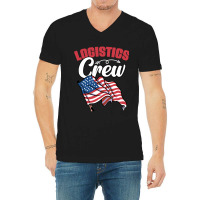 Awesome Logistics Crew A Logistician Humor Warehouse Worker V-neck Tee | Artistshot