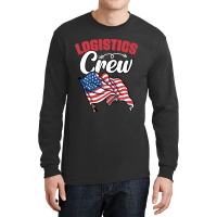 Awesome Logistics Crew A Logistician Humor Warehouse Worker Long Sleeve Shirts | Artistshot