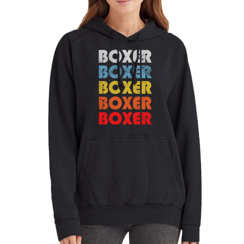 Boxer Dog Mom. Perfect Present For Mother Dad Friend Him Or Her Vintage Hoodie by cryingdappled109 | Artistshot