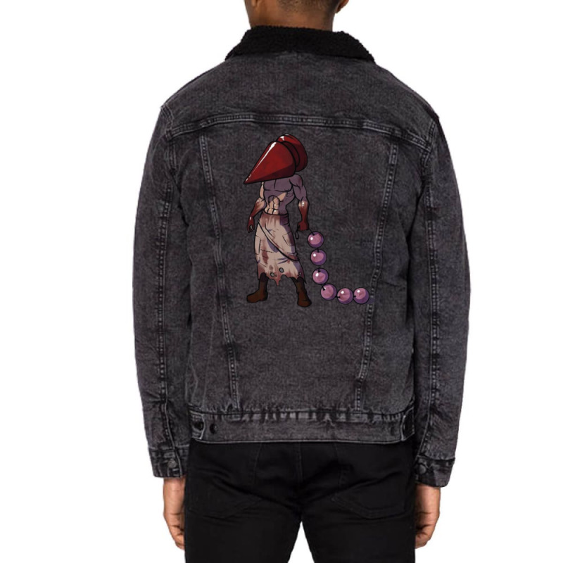 The Pyramid Head 1 Unisex Sherpa-lined Denim Jacket | Artistshot