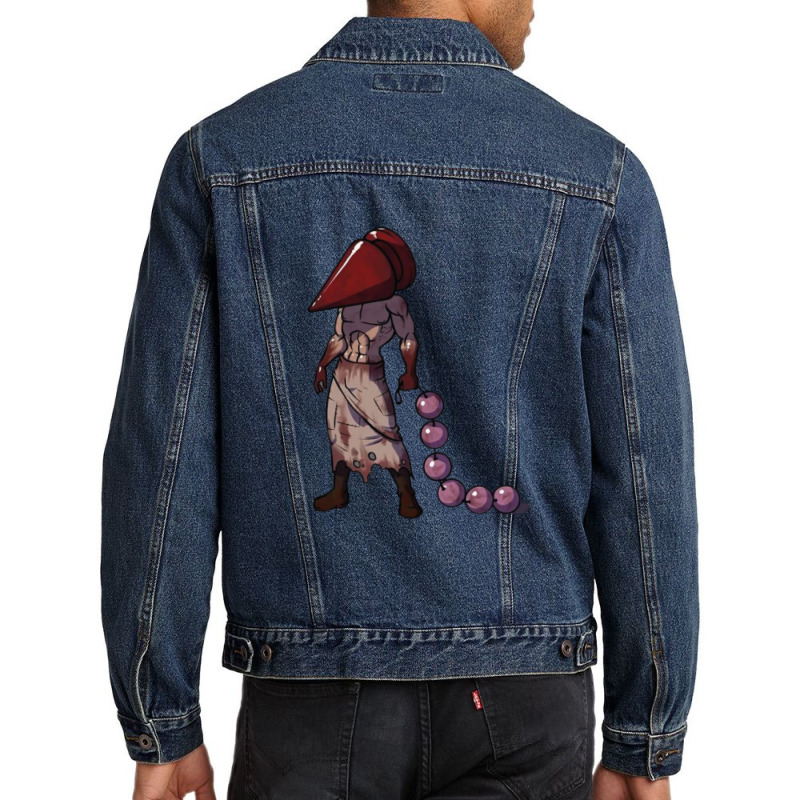 The Pyramid Head 1 Men Denim Jacket | Artistshot