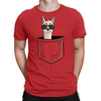 Hipster Alpaca With Sunglasses  Casual Llama In Pocket T-shirt | Artistshot