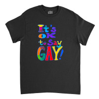 It's Ok To Say Gay Florida Gay Say Gay Trans Stay Proud Lgbt Classic T-shirt | Artistshot