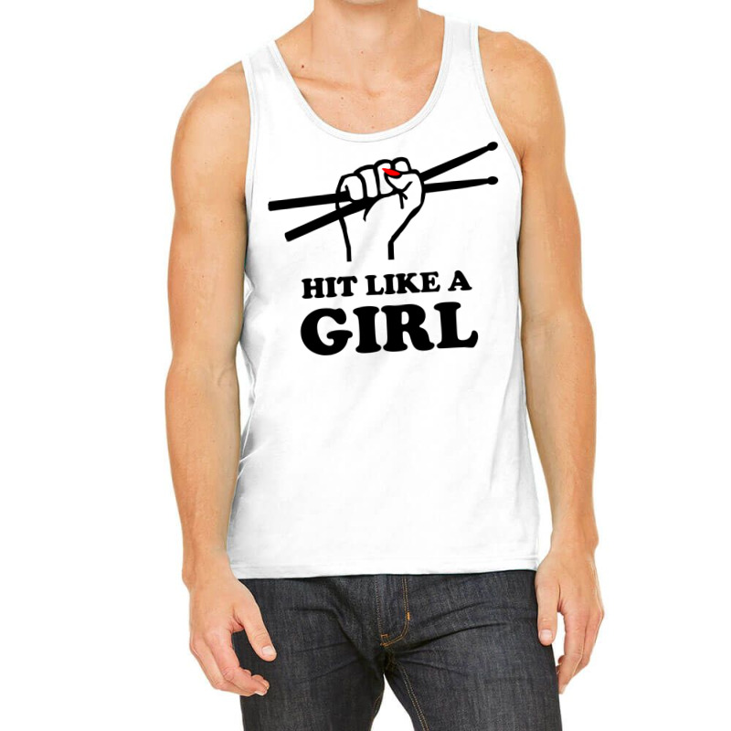 Hit Like A Girl Tank Top | Artistshot