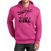 Hit Like A Girl Unisex Hoodie | Artistshot