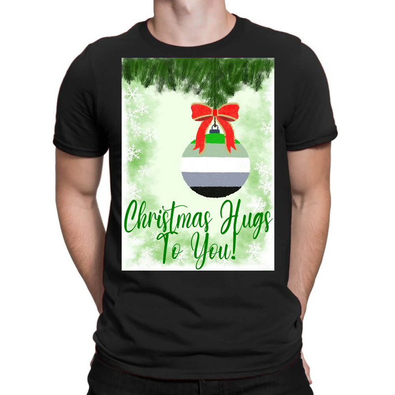 Aromantic Christmas Design - Christmas Hugs To You! T-Shirt by dentistdamaging500 | Artistshot