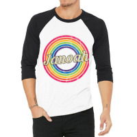 Janoah - Retro Rainbow Faded-style 3/4 Sleeve Shirt | Artistshot