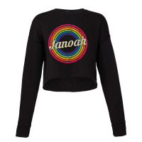 Janoah - Retro Rainbow Faded-style Cropped Sweater | Artistshot