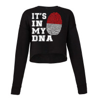 It's In My Dna Java Proud Gift Indonesia Flag T Shirt Cropped Sweater | Artistshot