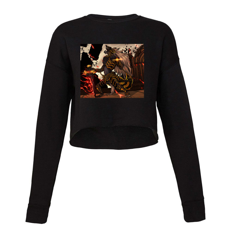 Blaidd Strive Burn Cropped Sweater by ErnestGallon | Artistshot