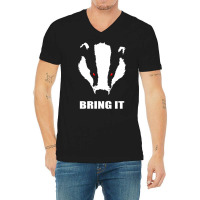 Honey Badger   Bring It V-neck Tee | Artistshot