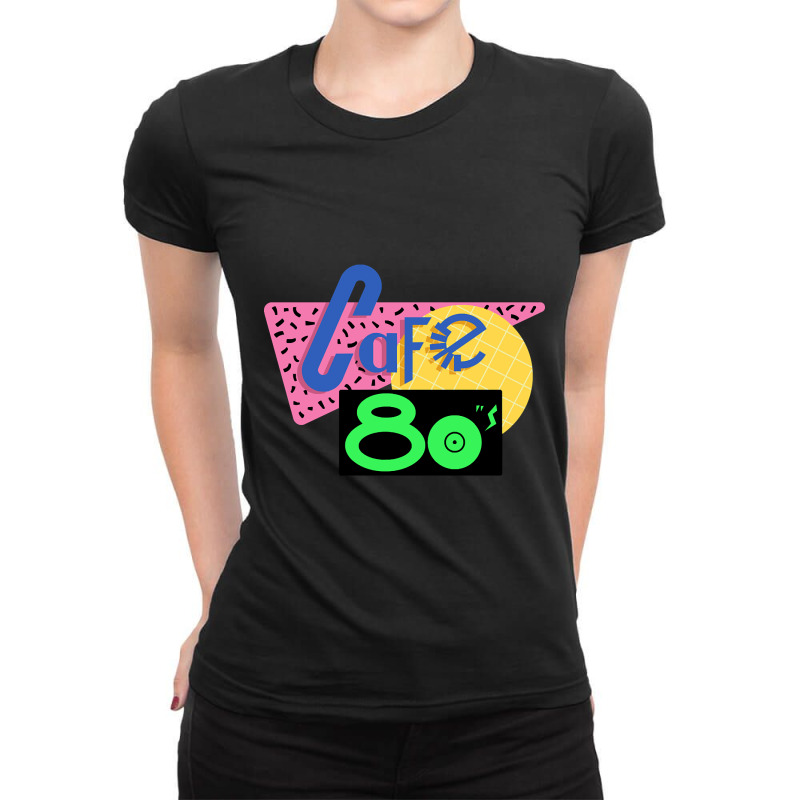 Back To The Future Cafe 80s Shirt - Most Accurate Clean Vector Art!! Ladies Fitted T-Shirt by kundalinitrampled75 | Artistshot