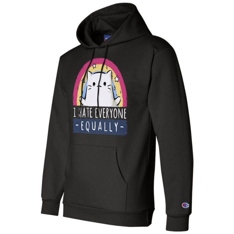 I Hate Everyone Equally Champion Hoodie by fanteeseylas | Artistshot