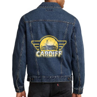 Cardiff Wales Uk Men Denim Jacket | Artistshot