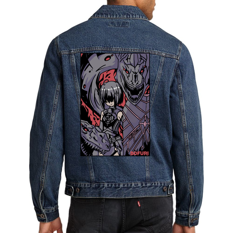 I Hate Getting Hurt Bofuri Men Denim Jacket by fanteeseylas | Artistshot