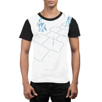 Hopscotch Astronauts Graphic T-shirt | Artistshot