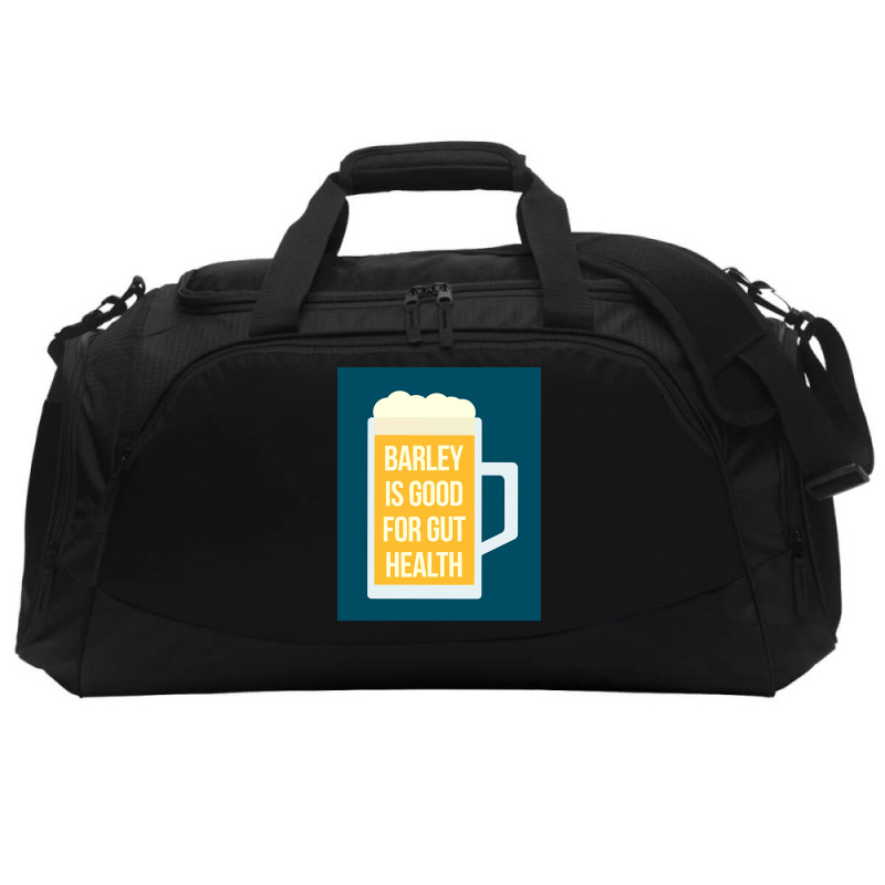 Barley Is Good For Gut Health Active Duffel | Artistshot