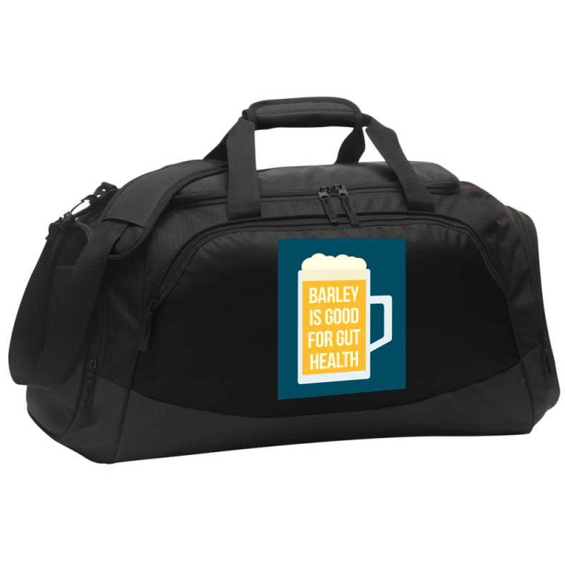 Barley Is Good For Gut Health Active Duffel | Artistshot