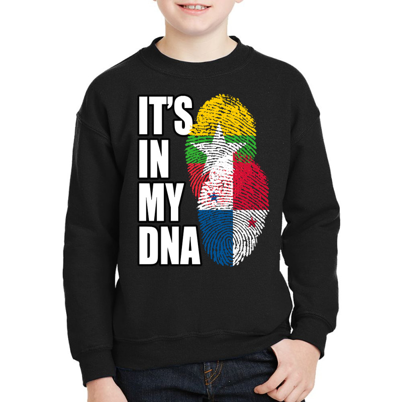 Burmese And Panamanian Mix Heritage Dna Flag Youth Sweatshirt by denverhumans58 | Artistshot