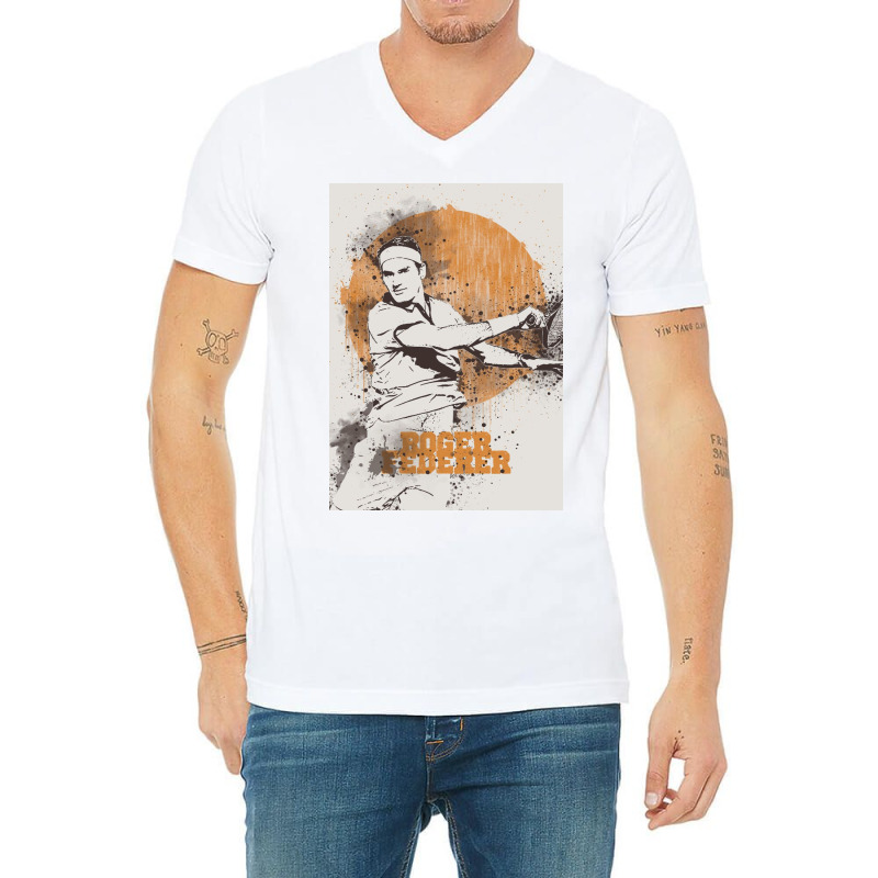 Roger Federer V-neck Tee | Artistshot