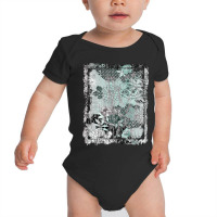 Japanese Floral Pattern Chrysanthemum Cherry Blossom Earth Tone Colors Baby Bodysuit | Artistshot