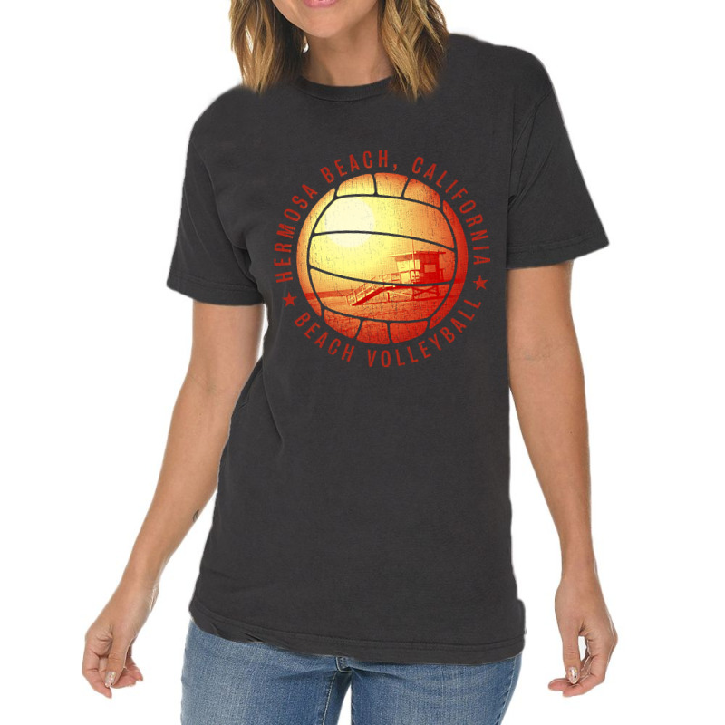 Beach Volleyball - Hermosa Beach Vintage T-shirt | Artistshot