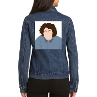 Hobo Johnson Outline Poster Hippie Ladies Denim Jacket | Artistshot