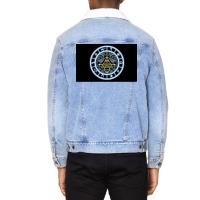 Gravity Falls Bill Cipher Wheel Poster Summer Unisex Sherpa-lined Denim Jacket | Artistshot