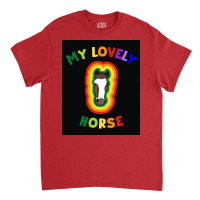 My Lovely Horse Poster Girl Classic T-shirt | Artistshot