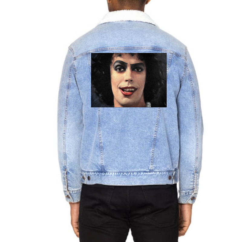 Dr Frank N Furter Poster 80s Unisex Sherpa-lined Denim Jacket | Artistshot