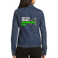 Electronic Games Club Ladies Denim Jacket | Artistshot