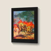 Hadrosaurus Poster Love Portrait Canvas Print | Artistshot