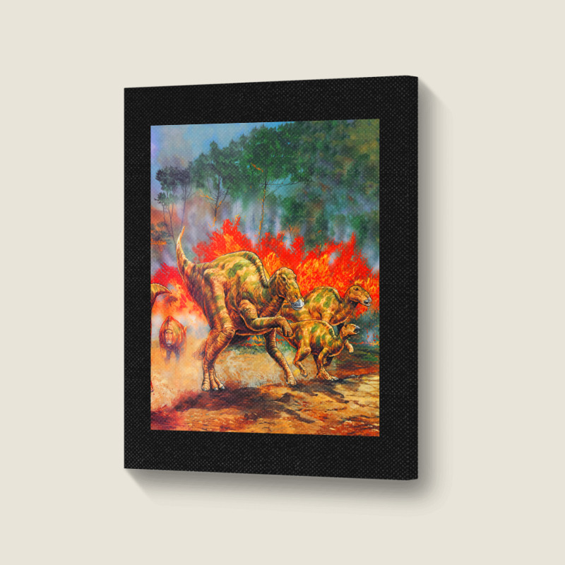 Hadrosaurus Poster Love Portrait Canvas Print | Artistshot