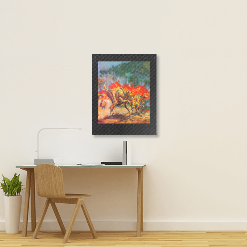 Hadrosaurus Poster Love Portrait Canvas Print | Artistshot