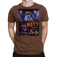 Kiss Alive Era Collage   Vintage Iron On Look T-shirt | Artistshot