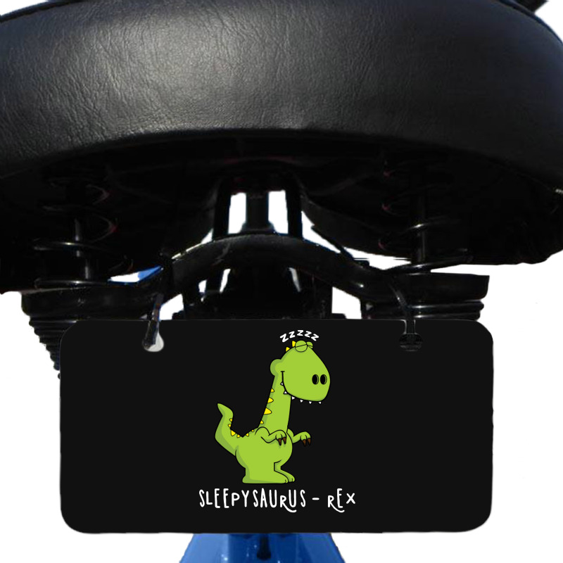 Sleepy Saurus   Rex Bicycle License Plate | Artistshot