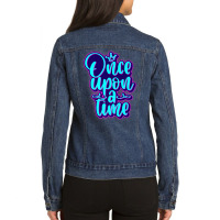 Once Upon A Time Story Fairy Tale Premium T Shirt Ladies Denim Jacket | Artistshot