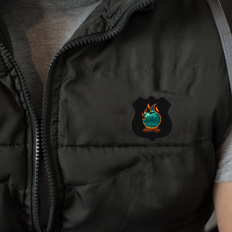 Campfire Adventure Camping Shield Patch | Artistshot