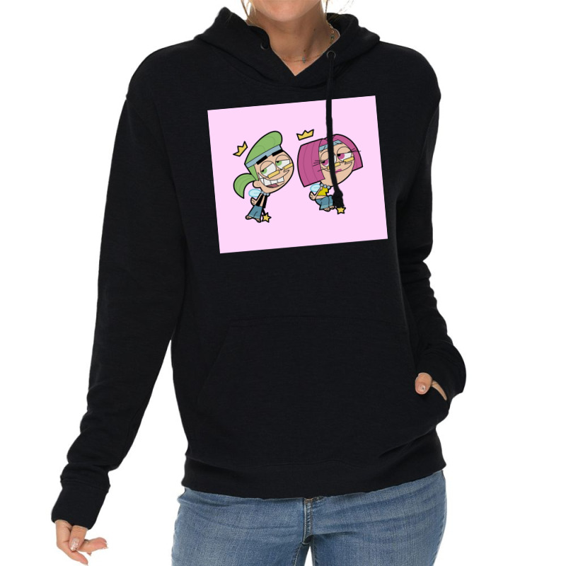 Hippie Cosmo And Wanda Poster Girl Lightweight Hoodie | Artistshot