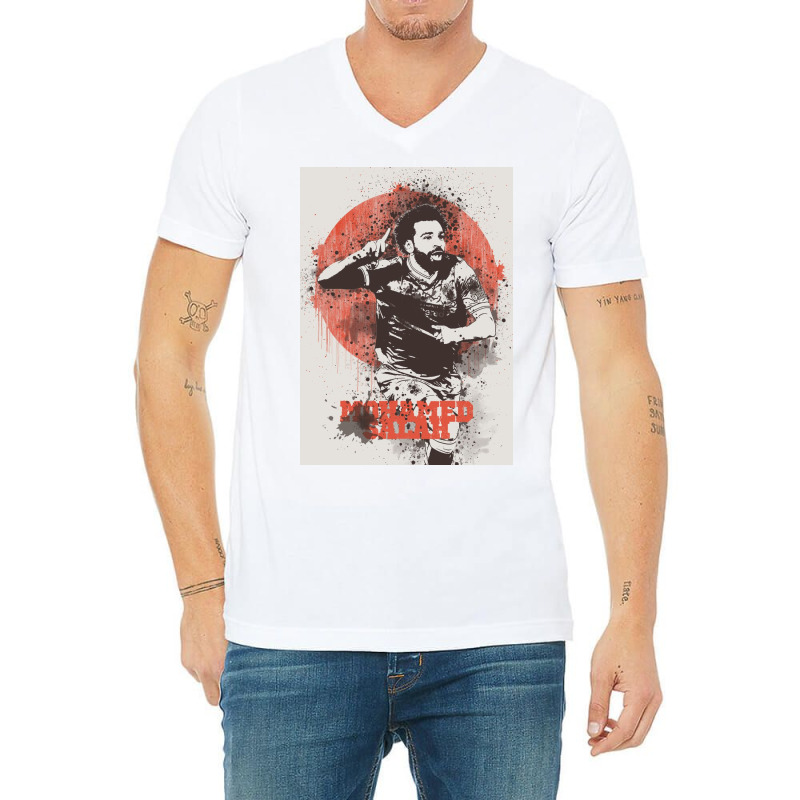 Mohamed Salah V-neck Tee | Artistshot